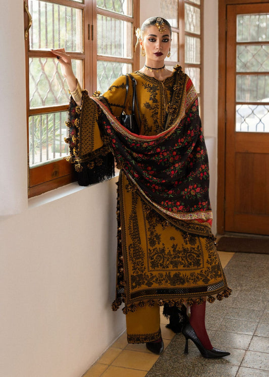 HUSSAIN REHAR Luxury Embroidered Lawn Unstitched 3PC