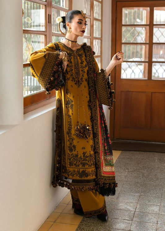 HUSSAIN REHAR Luxury Embroidered Lawn Unstitched 3PC