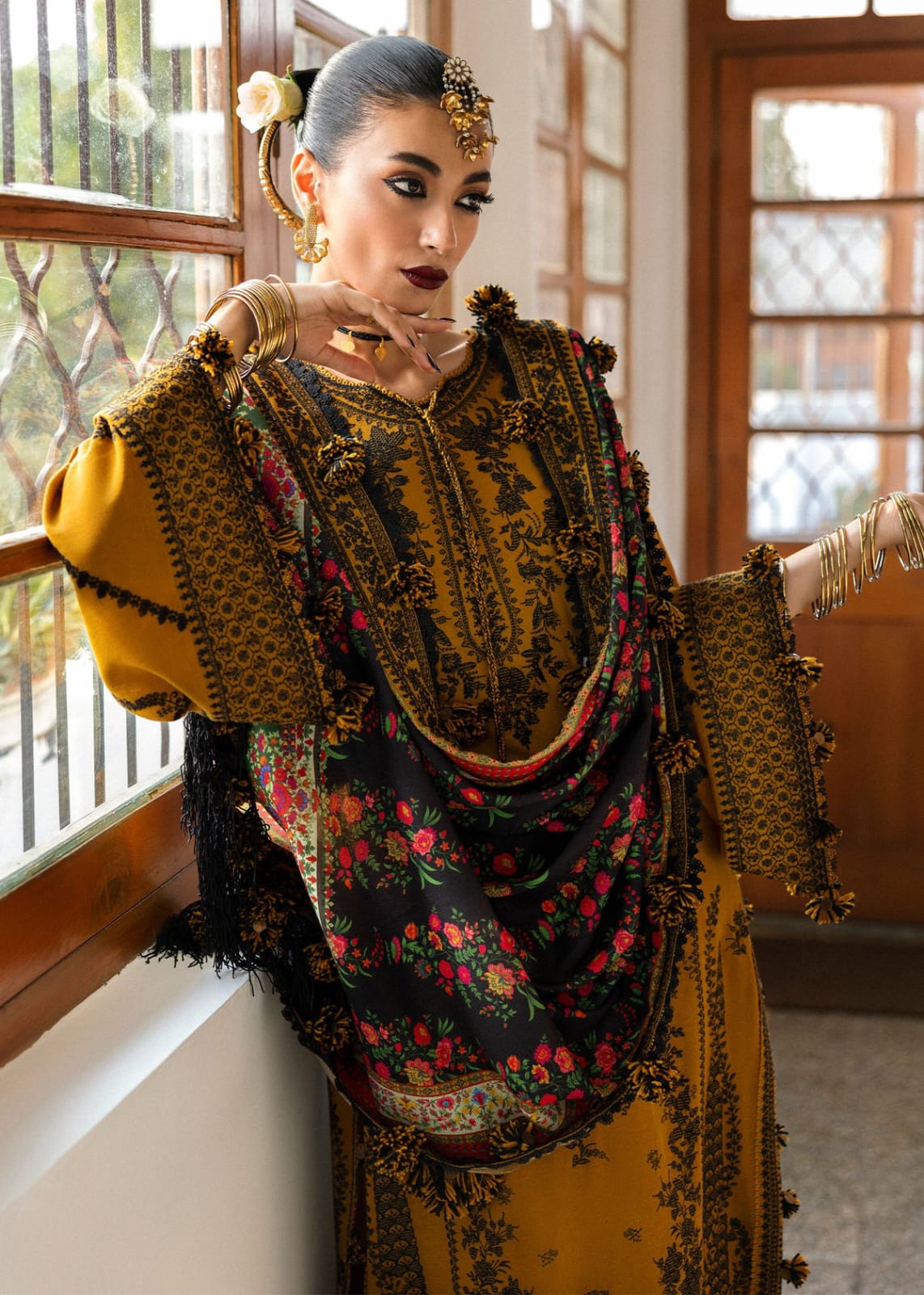 HUSSAIN REHAR Luxury Embroidered Lawn Unstitched 3PC