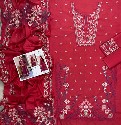 JADE Luxury Embroidered Lawn Unstitched 3PC